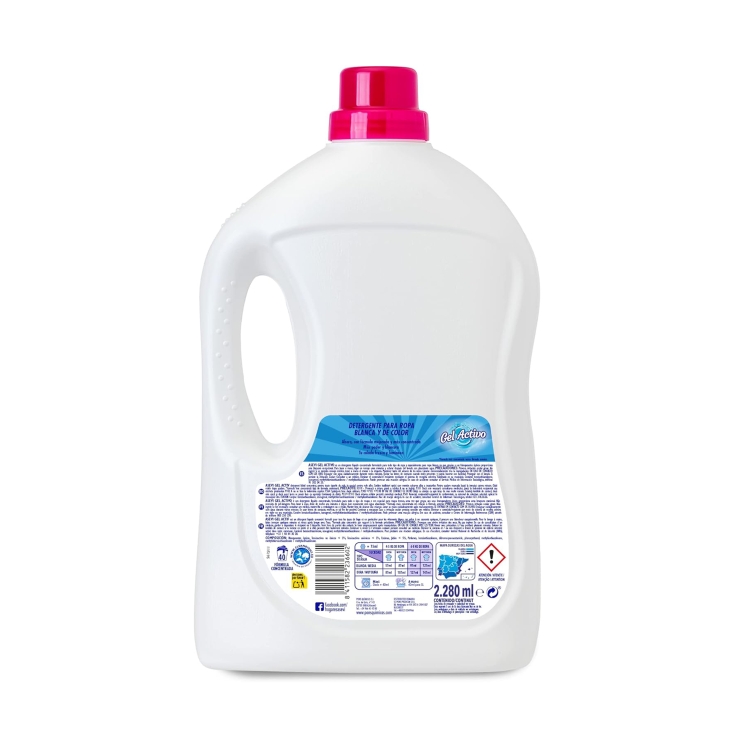 detergente líquido gel activo, 42lav