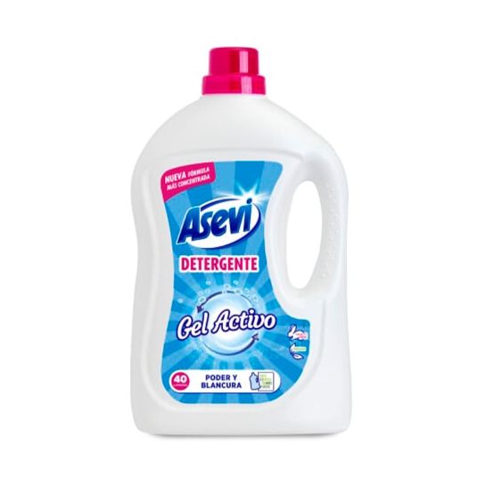 detergente líquido gel activo, 40lav