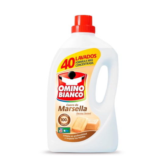 detergente líquido jabón de marsella, 40lav