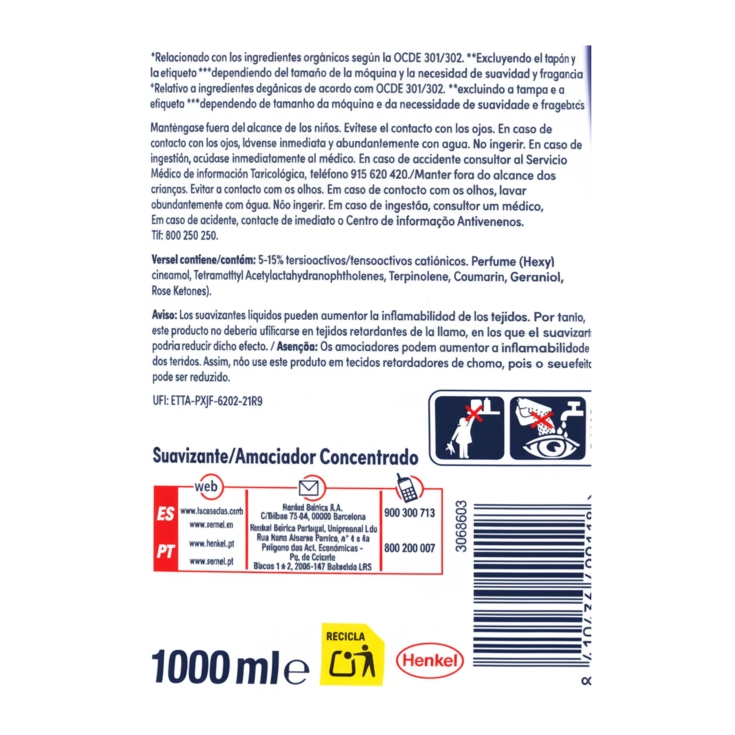 suavizante conc.aromaterapia lirio, 55lav