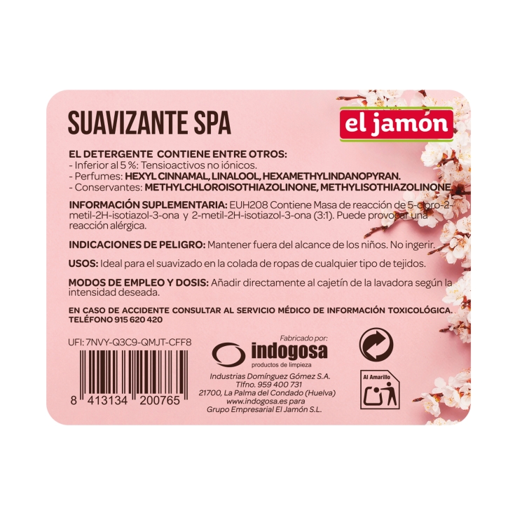 suavizante spa, 60lav