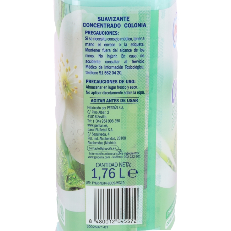suavizante concentrado colonia, 80lav