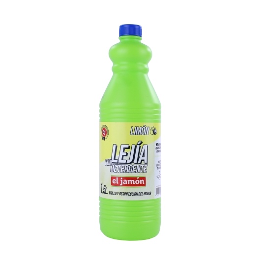 lejía con detergente limón, 1.5l