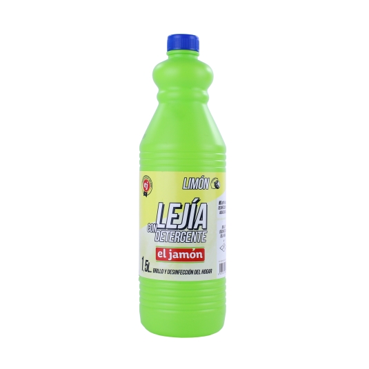 lejía con detergente limón, 1.5l