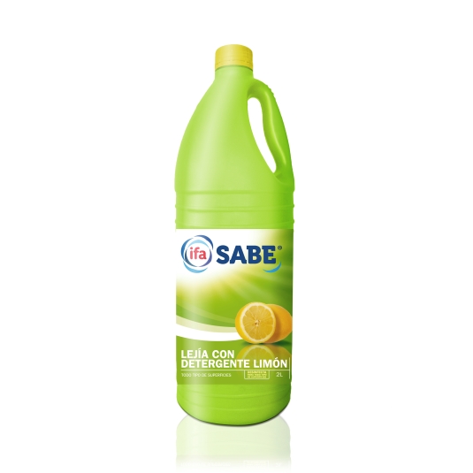 lejía con detergente limón, 2l