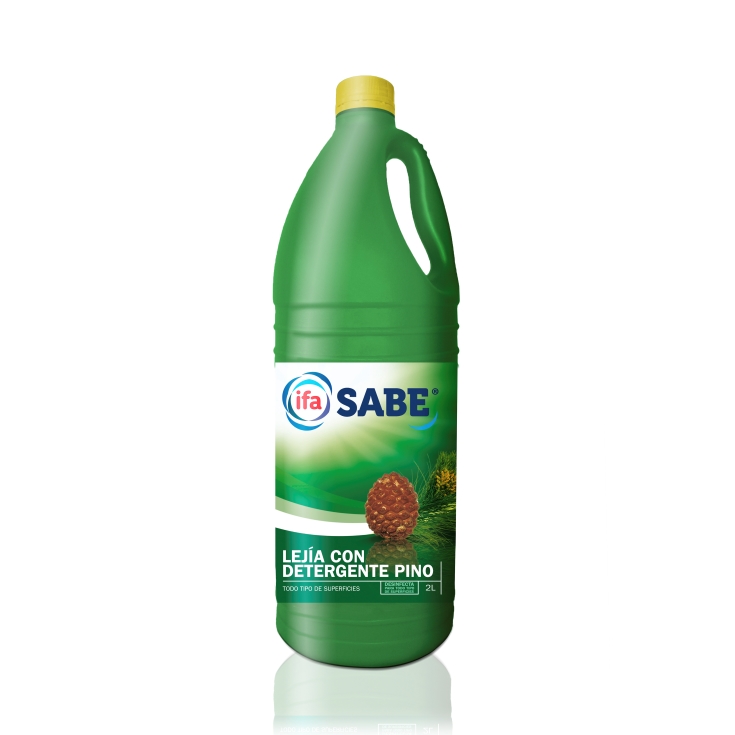 lejía con detergente pino, 2l