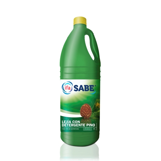lejía con detergente pino, 2l