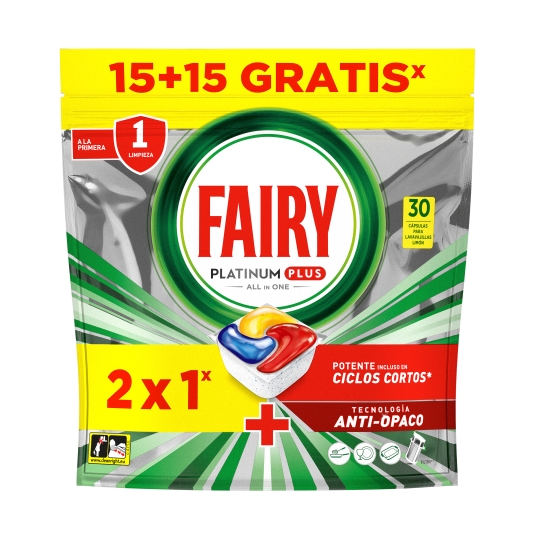 lavavajillas máquina platinum plus, 15+15ud