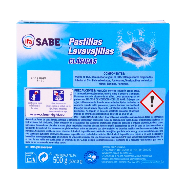 lavavajillas a máquina clásica, 50pst