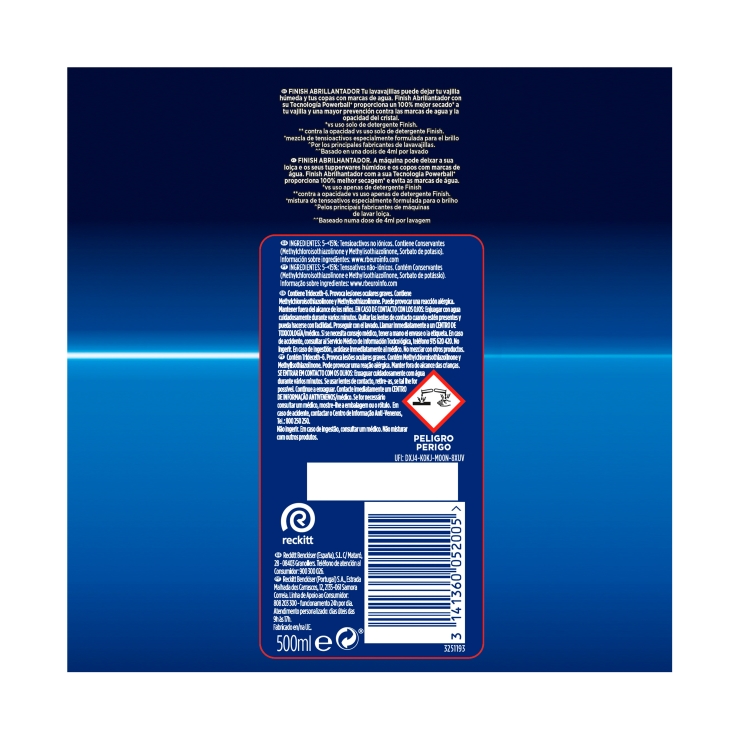 abrillantador lavavajillas, 500ml