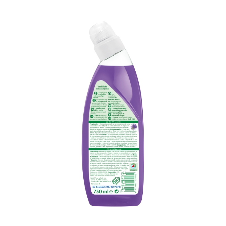limpiador gel wc lavanda, 750ml