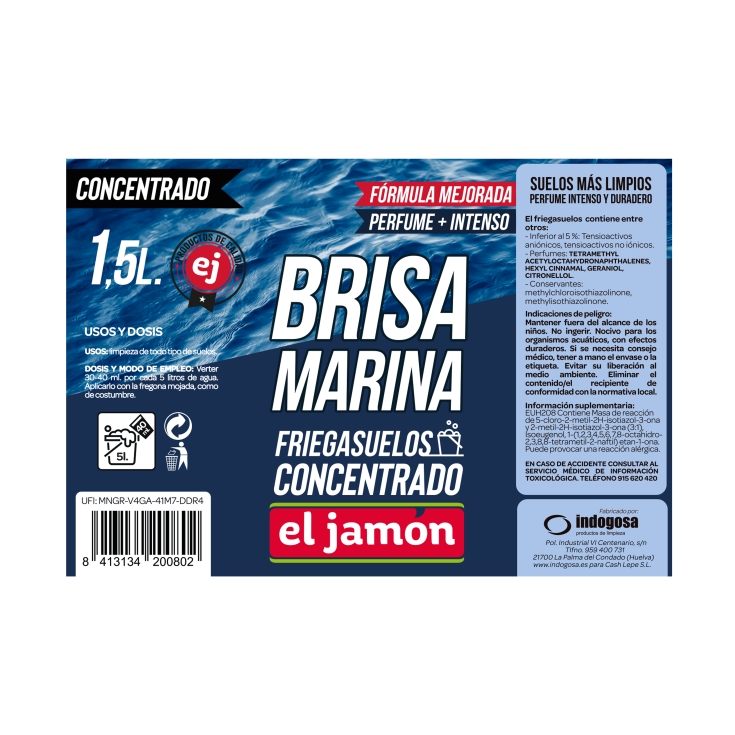 friegasuelos concentrado brisa marina, 1.5l