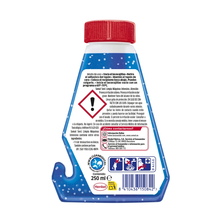 limpiamáquinas lavavajillas, 250ml