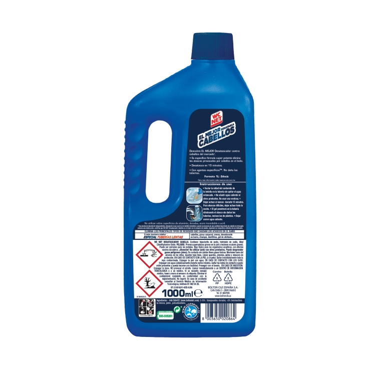 desatascador cabellos, 1l