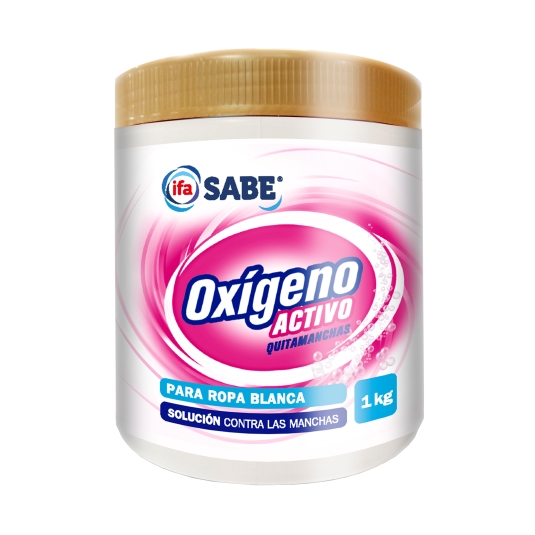 Quitamanchas oxigeno activo en polvo Lanta 1kg para ropa blanca