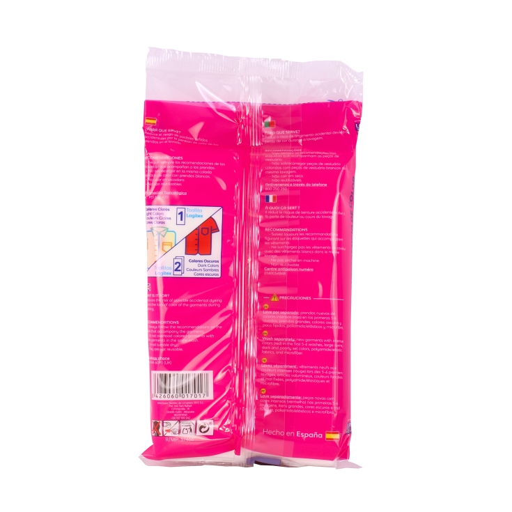 toallitas anti transferencia de colores, 20ud