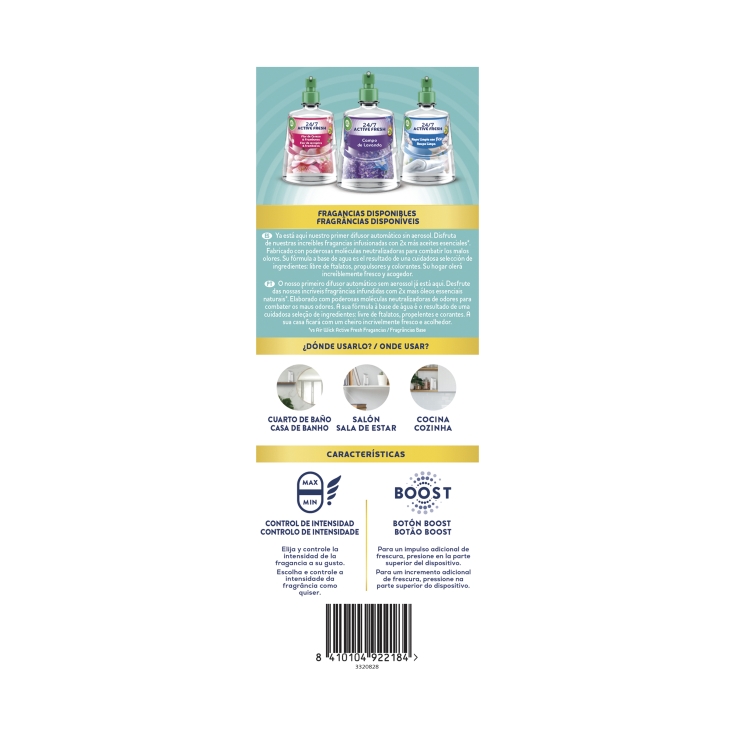 rec+apto ambientador active fresh lavanda, ud