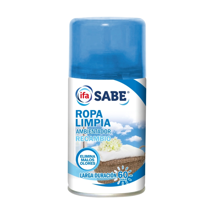 ambientador spray recambio ropa limpia, 250ml