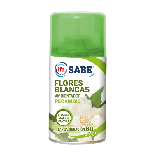 ambientador spray recamb.flores blancas,250ml