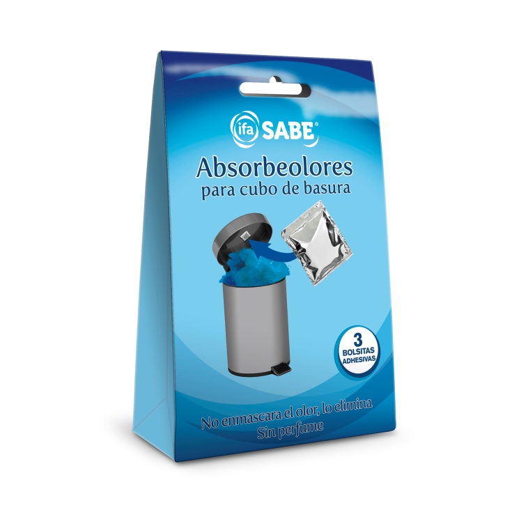 ambientador absorbeolor cubo basura, pk-3