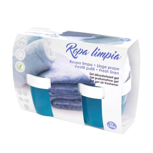 ambientador gel ropa limpia, pk-2
