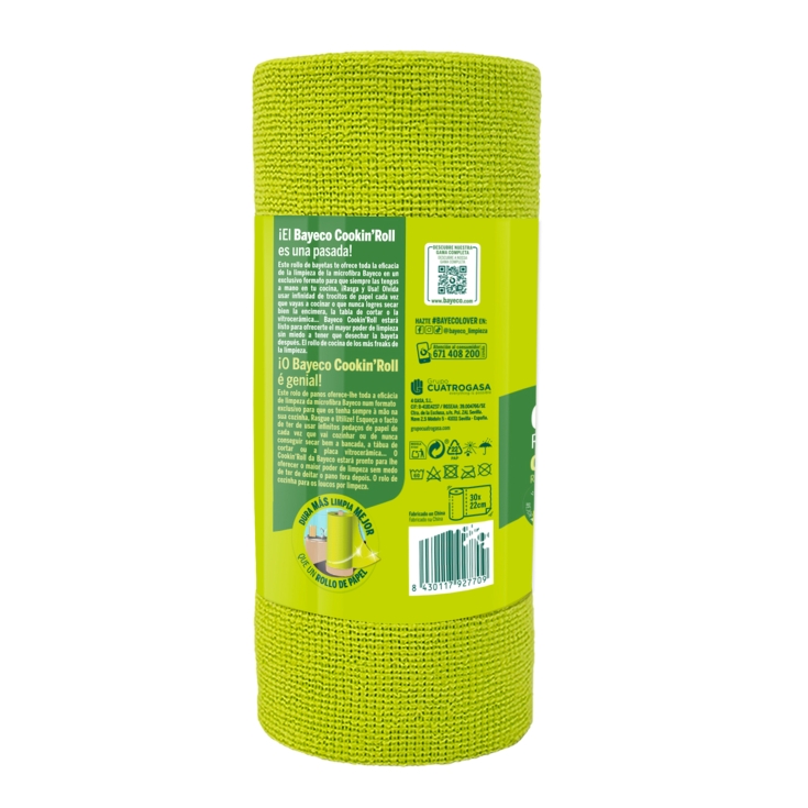 bayeta rollo microfibra 30ud, ud