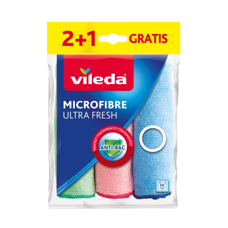 bayeta microfibra ultra fresh, pk-2+1 - El Jamón