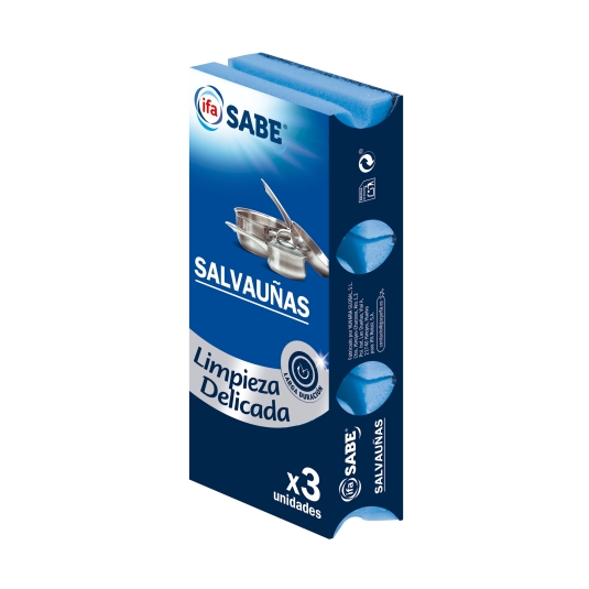 estropajo salvauñas azul, pk-3