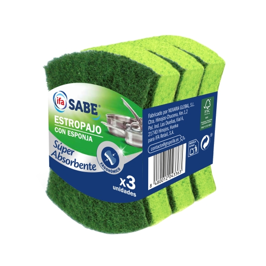 estropajo con esponja, pk-3