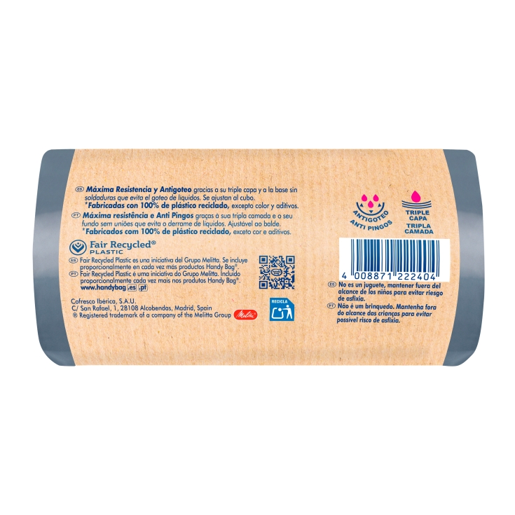 bolsa basura fijación elástica, 12ud