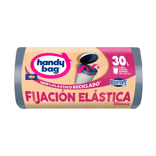 bolsa basura fijación elástica, 12ud