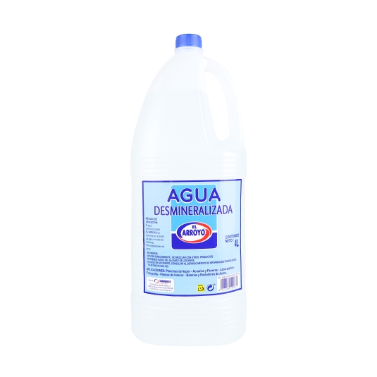 agua destilada, 4l