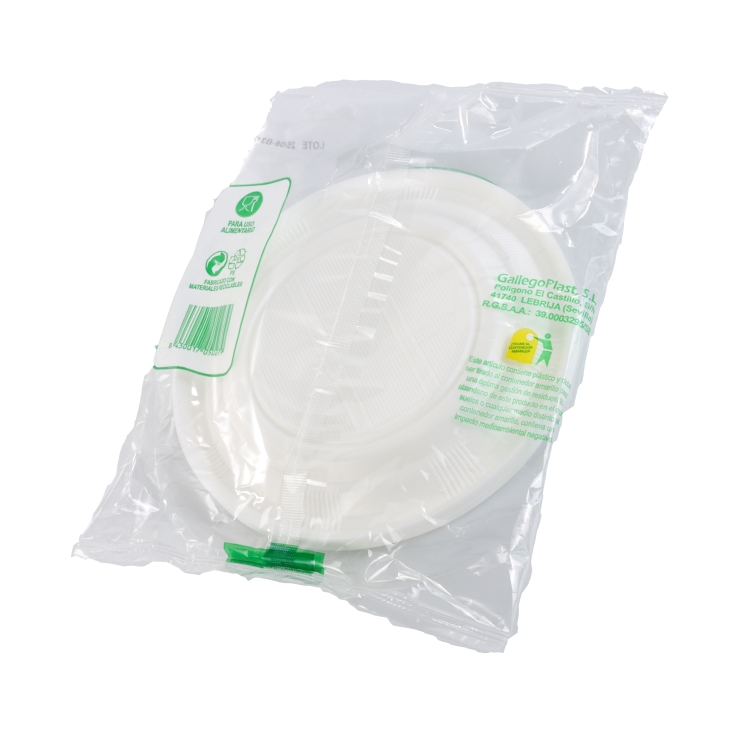 plato postre reutilizable 17cm, 15ud