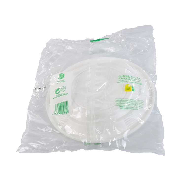 plato hondo reutilizable 20cm, 12ud