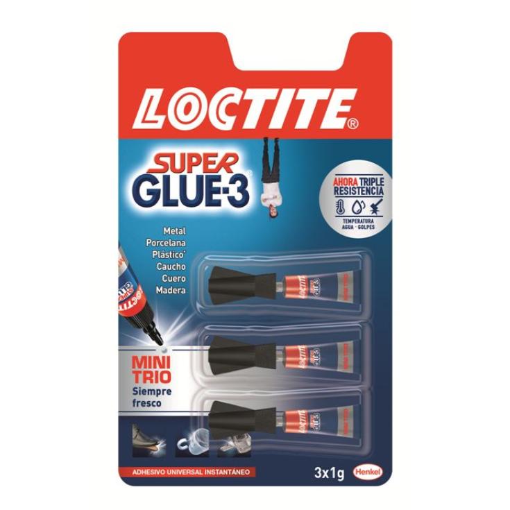 super glue-3 adhesivo instantáneo 1g, pack-3