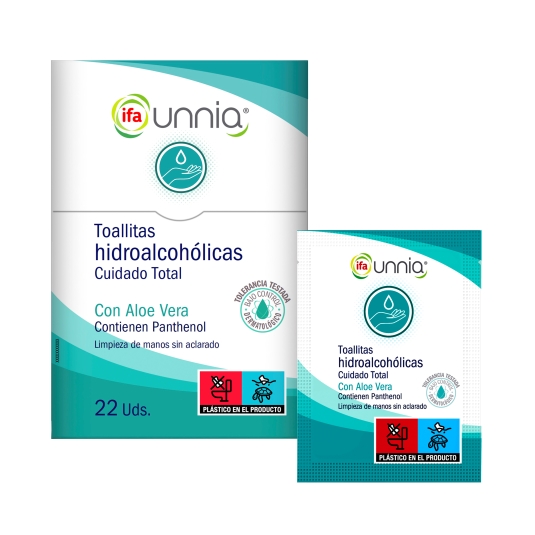 toallitas hidroalcohólicas, 22ud