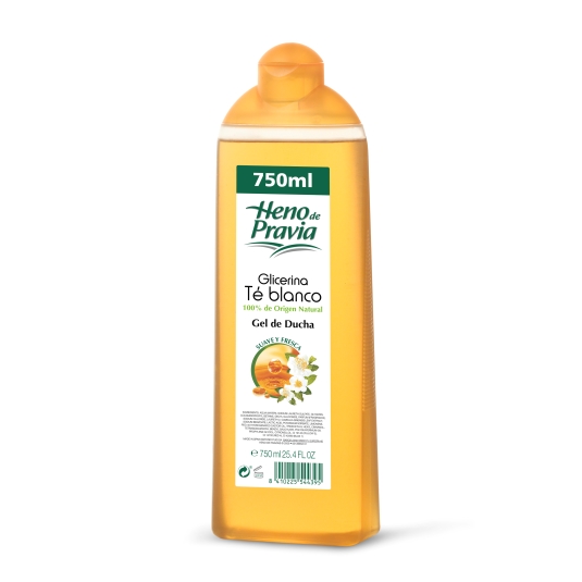 gel glicerina té blanco, 750ml