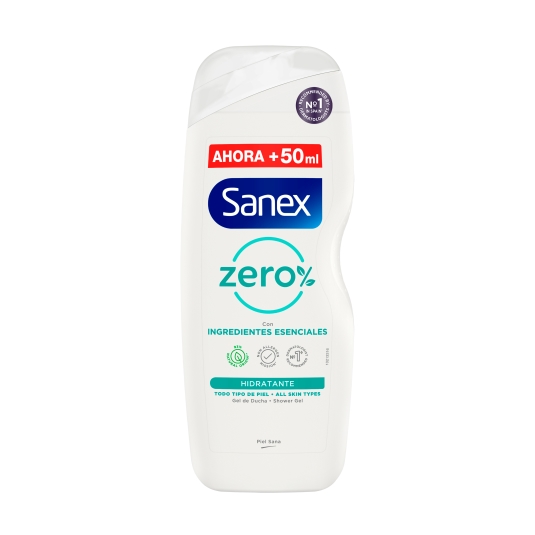 gel de ducha zero piel normal, 550ml