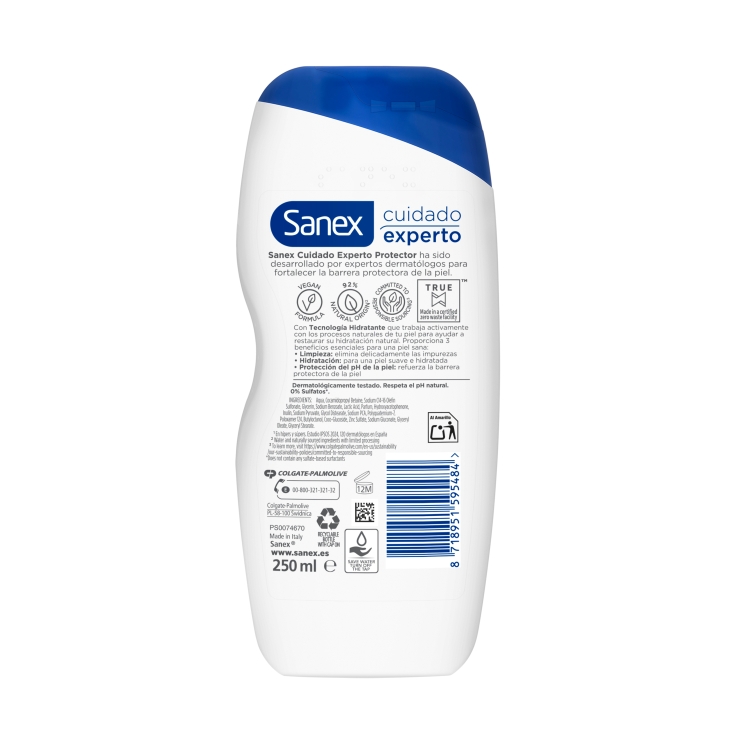 gel de ducha cuidado experto protector, 250ml