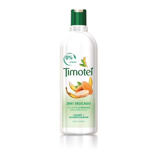 champú 2 en 1 delicado almendra, 400ml