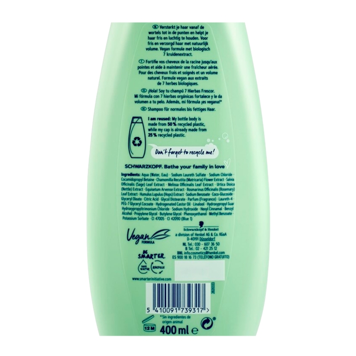 champú 7 herves, 400ml