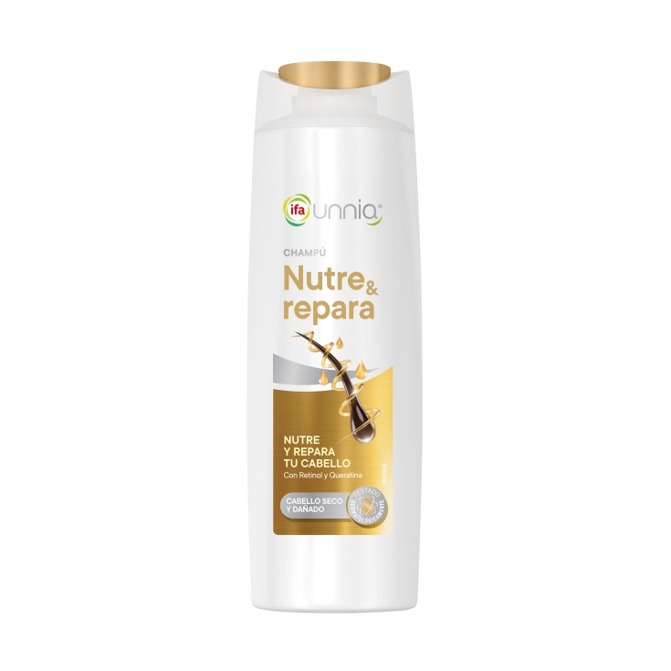 champú nutre y repara unnia, 400ml