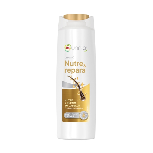 champú nutre y repara unnia, 400ml