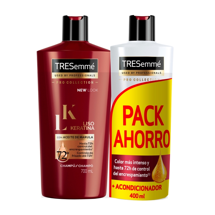 champú+acondicionador liso keratina, ud El Jamón