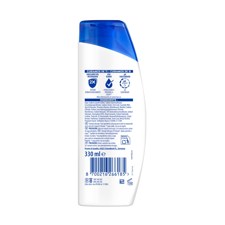 champú menthol fresh, 330ml