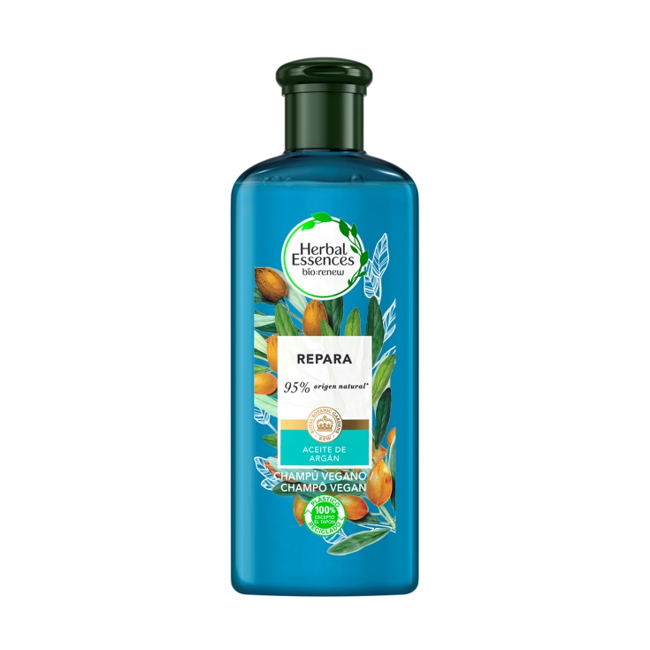 champú vegano repara aceite argán, 250ml