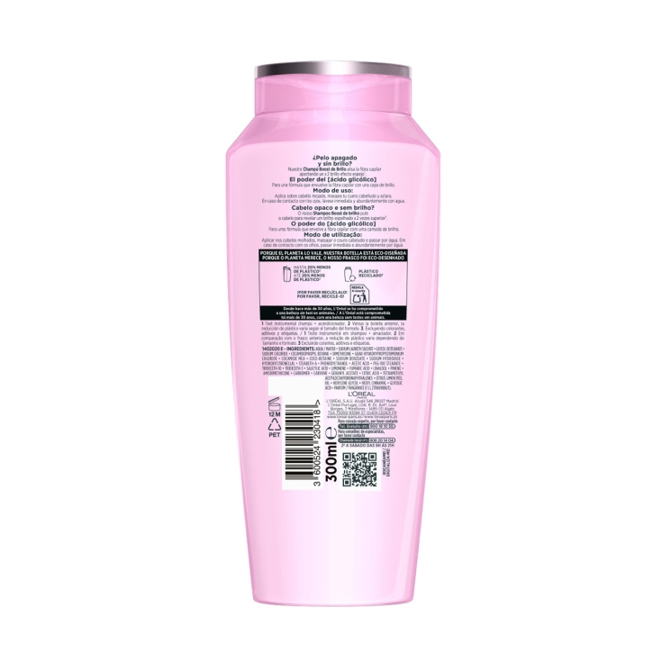 champú brillo glycolic gloss, 400ml