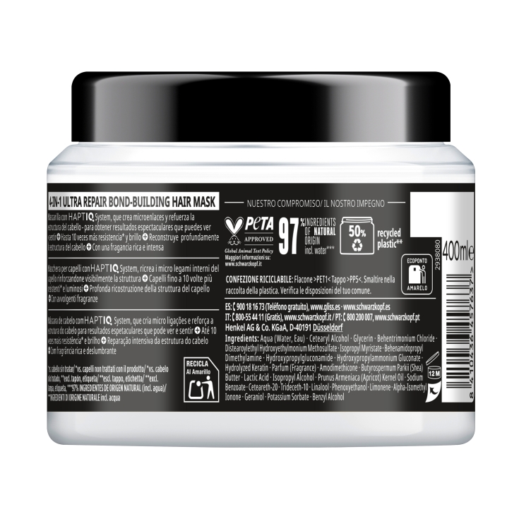 mascarilla 4 en 1 ultra repair, 400ml