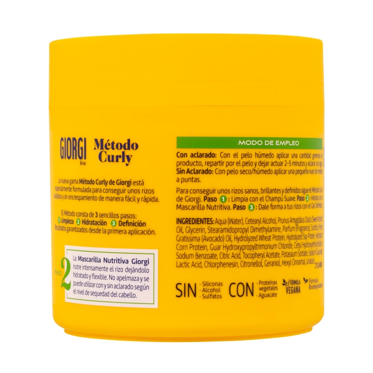 mascarilla nutritiva método curly, 350ml