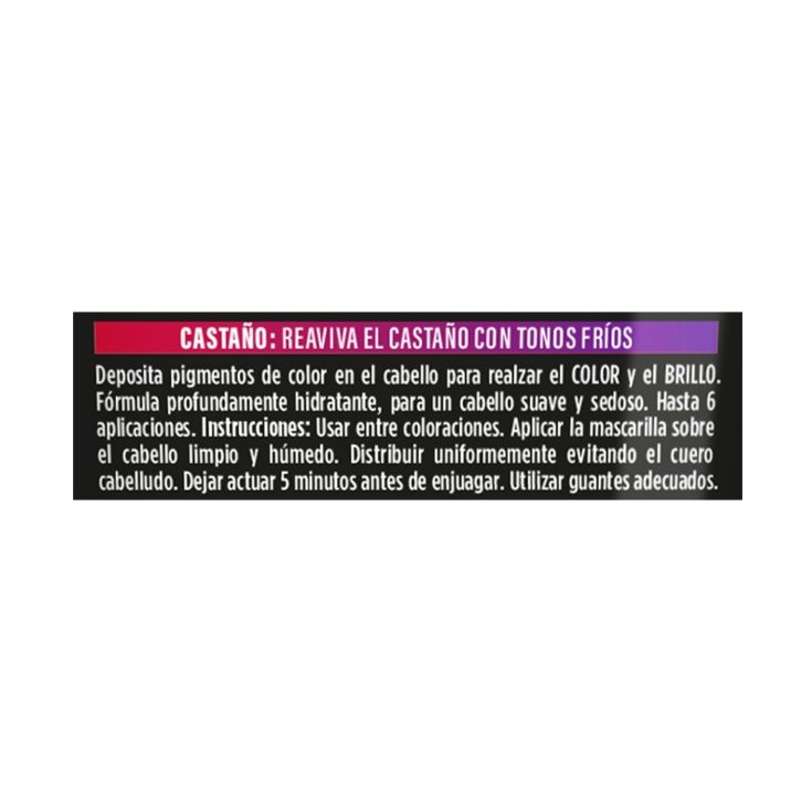 mascarilla colorstay castaño, 125ml